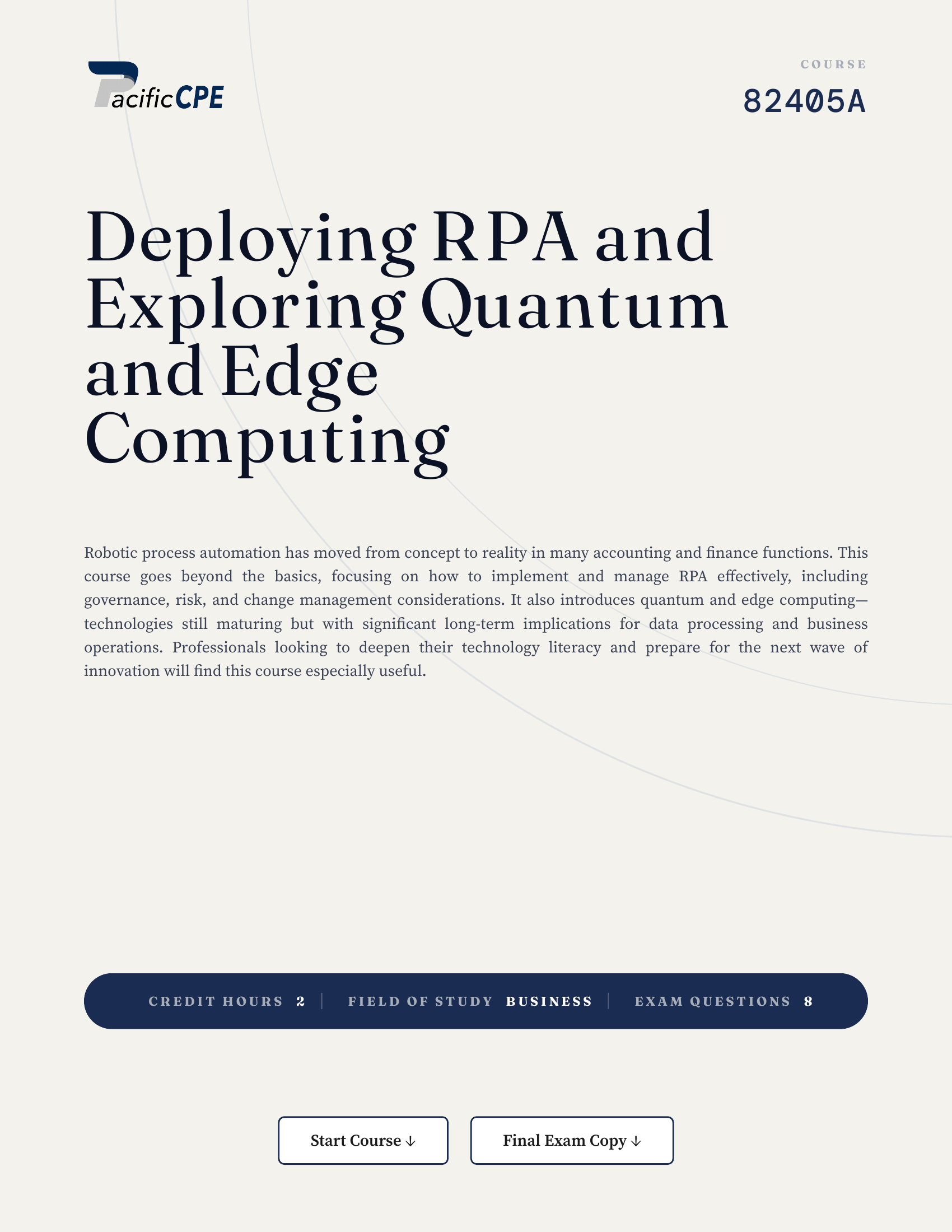 Deploying RPA and Exploring Quantum and Edge Computing