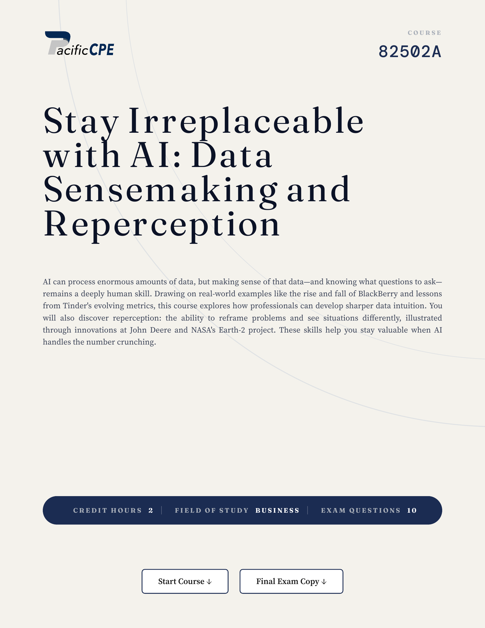 Stay Irreplaceable with AI: Data Sensemaking and Reperception