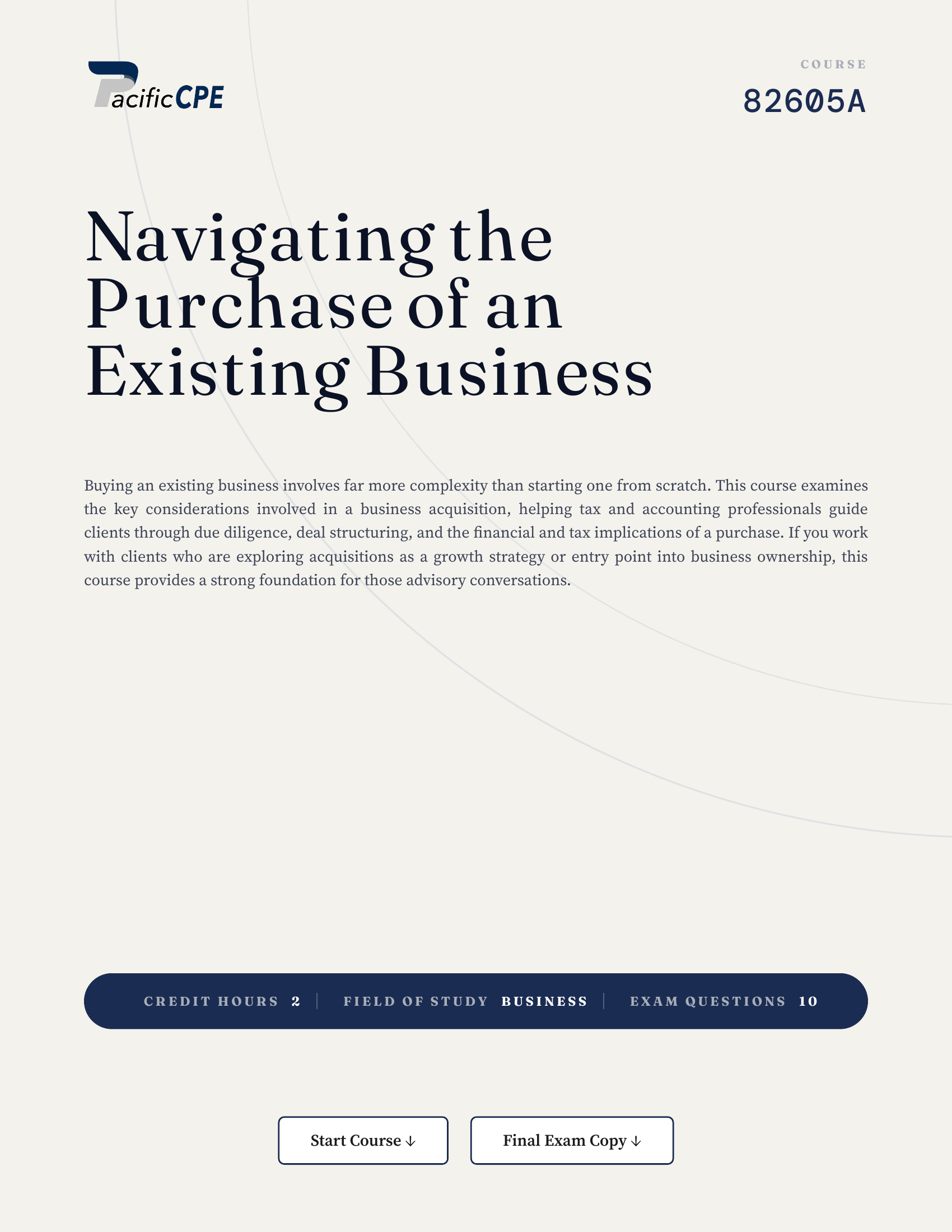 Navigating the Purchase of an Existing Business