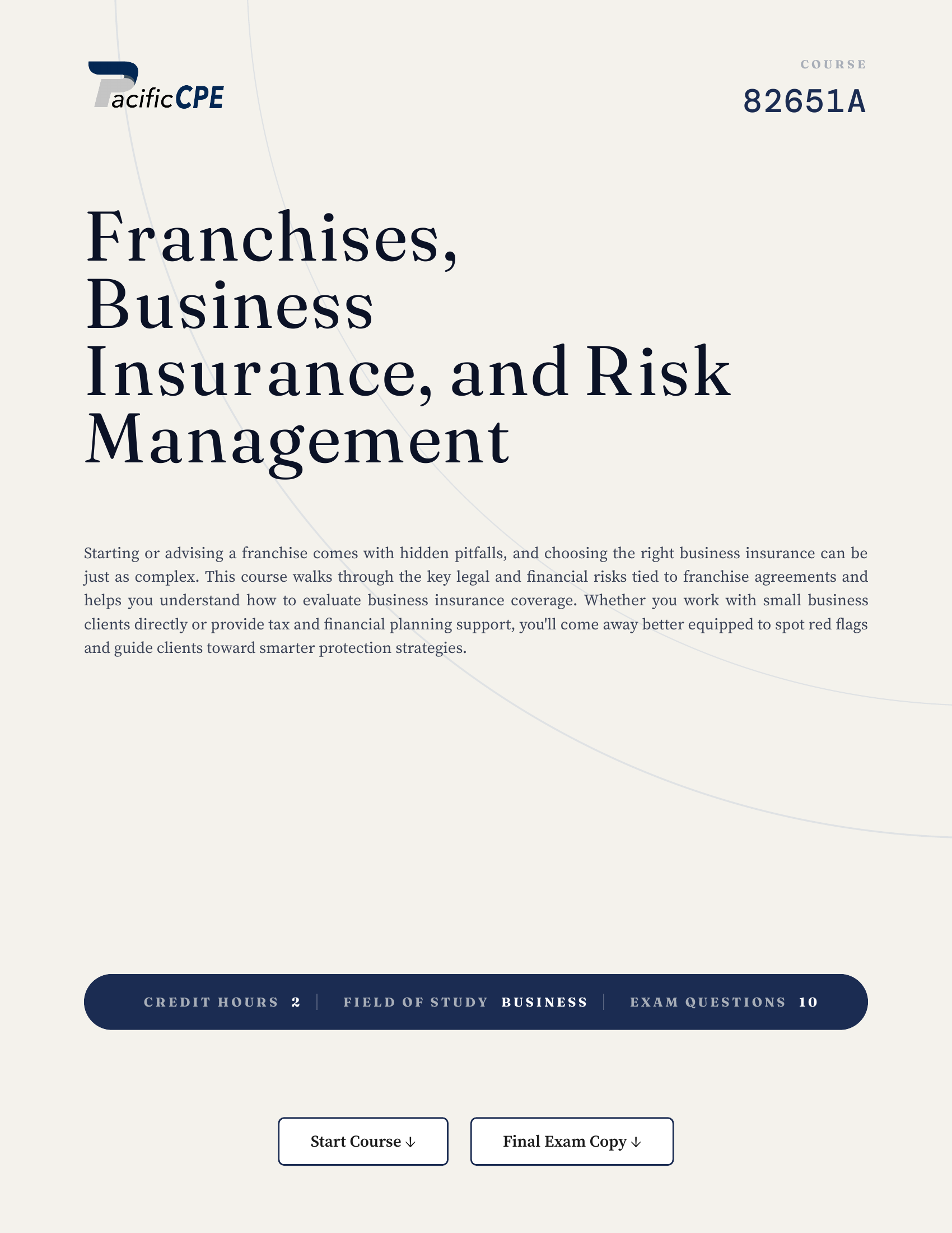 Franchises, Business Insurance, and Risk Management