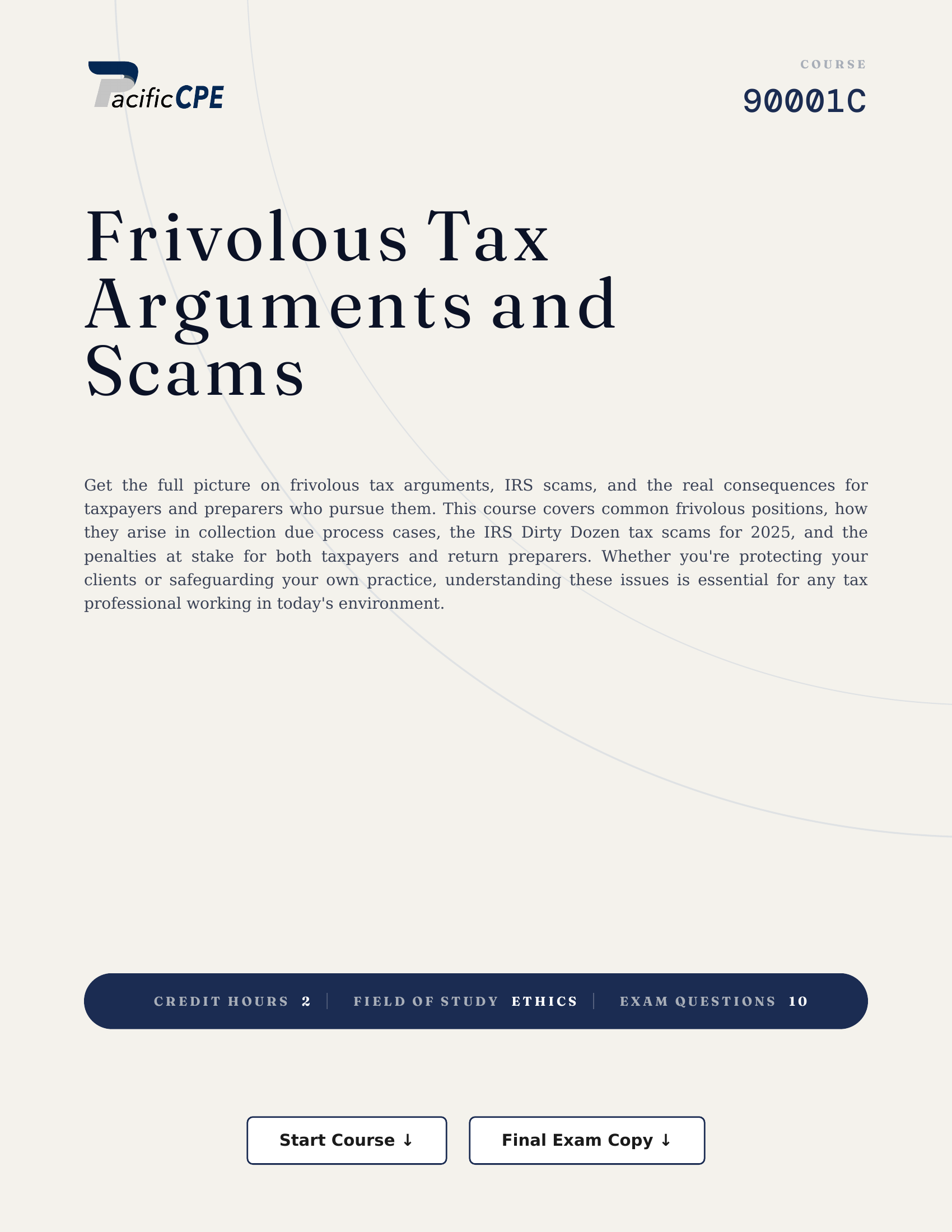 Frivolous Tax Arguments and Scams